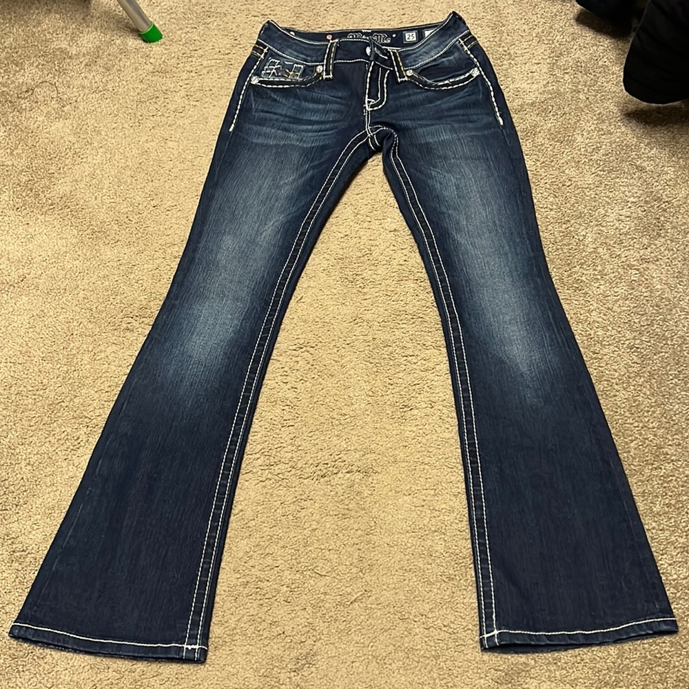 Miss Me boot cut womens jeans, never worn! Size 25